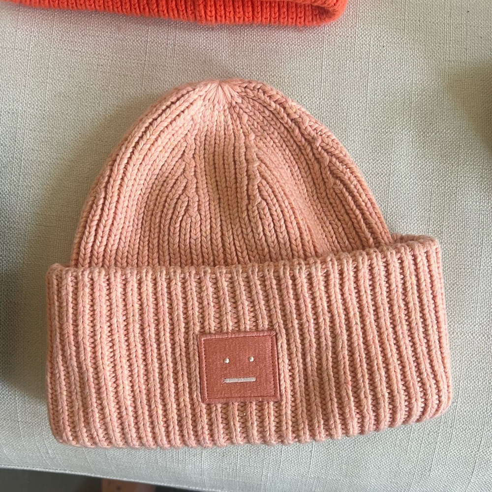 Acne Studios Salmon color beanie unisex